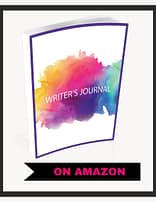 image of book: the writer's journal with text below reading: on amazon